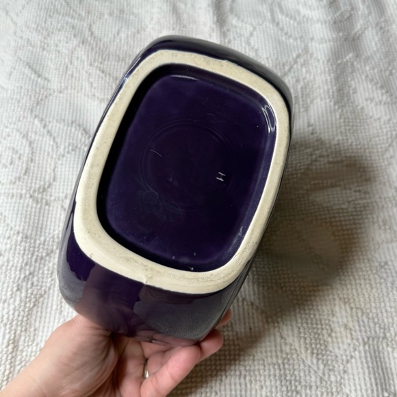 VTG. Fiesta Ware Disc Water Pitcher Plum "Retired" Homer Laughlin 7" - Picture 7 of 9